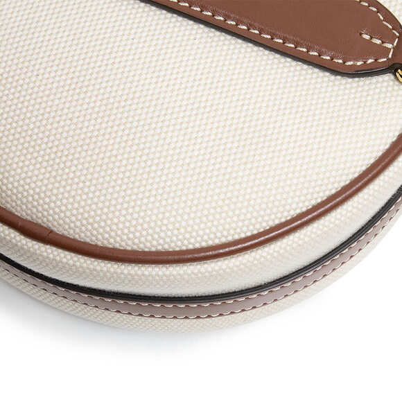 Burberry Louise Crossbody Shoulder Bag Canvas Leather Natural Beige Tan Brown - Picture 10 of 11